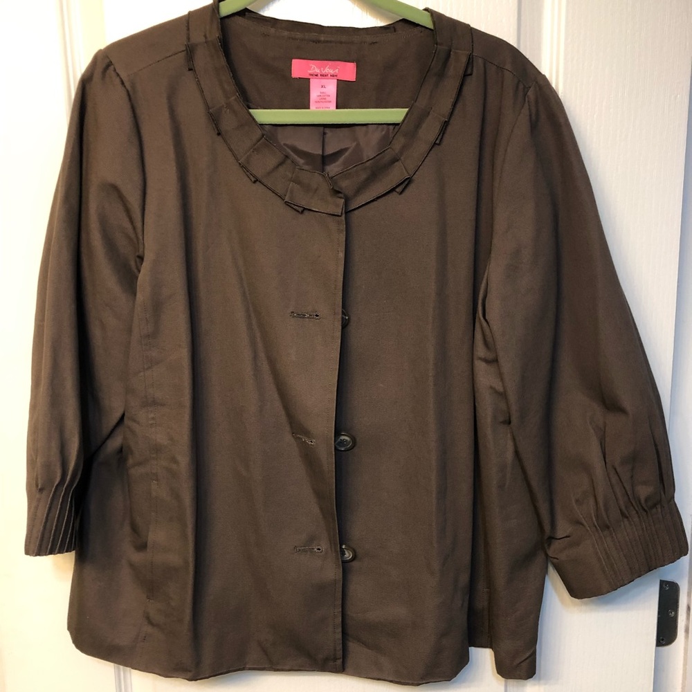 Dujour XL 3/4 sleeve cropped jacket